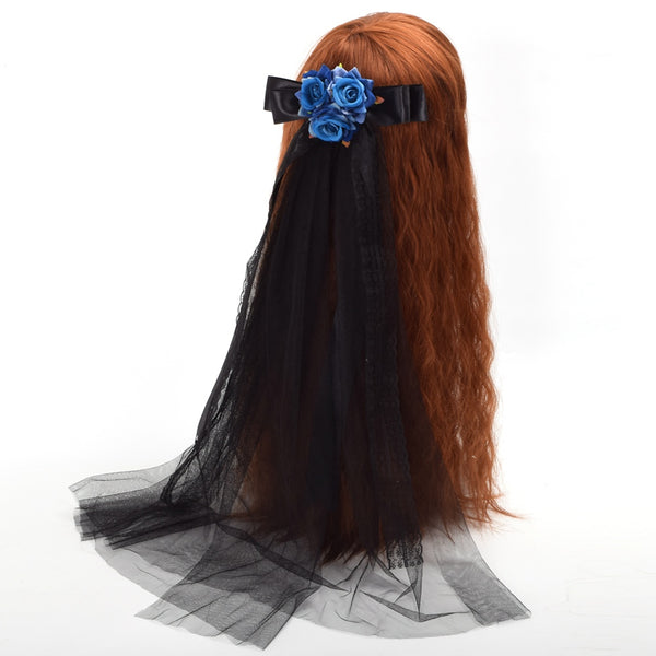 Rose Floral Lace Tulle Hair Clip