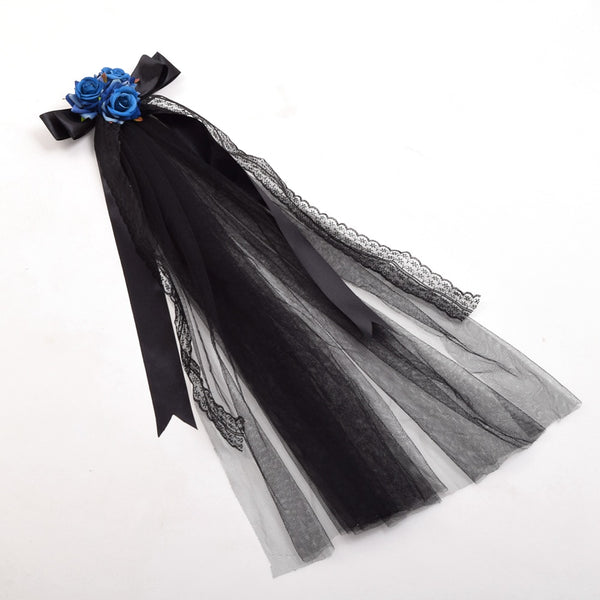 Rose Floral Lace Tulle Hair Clip