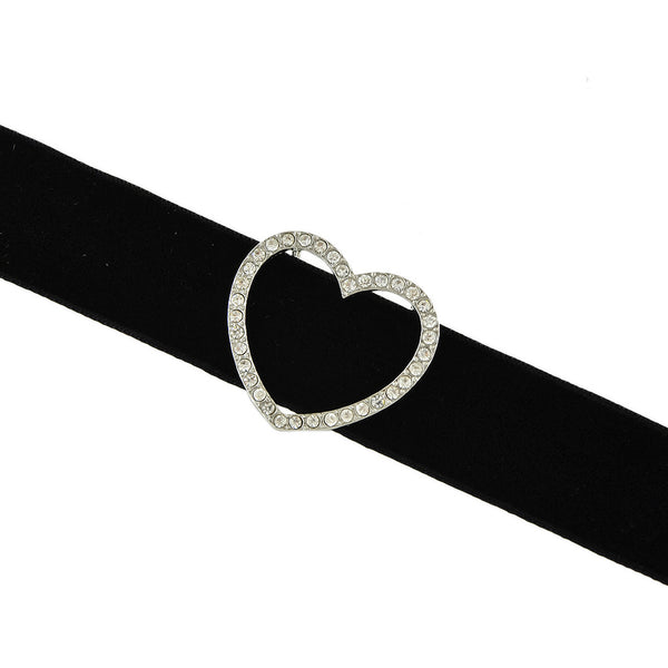 Black Jewelry Court Style Velvet Choker